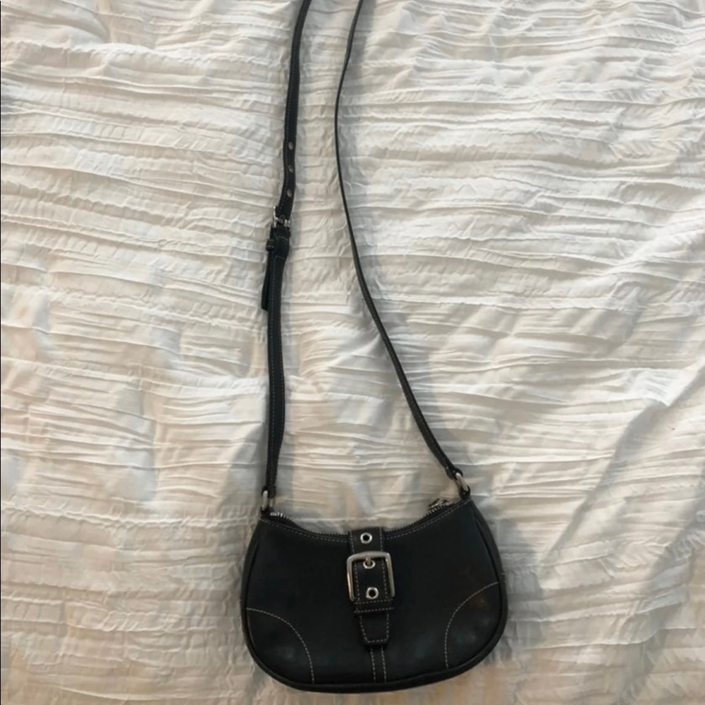 Leather Coach crossbody
